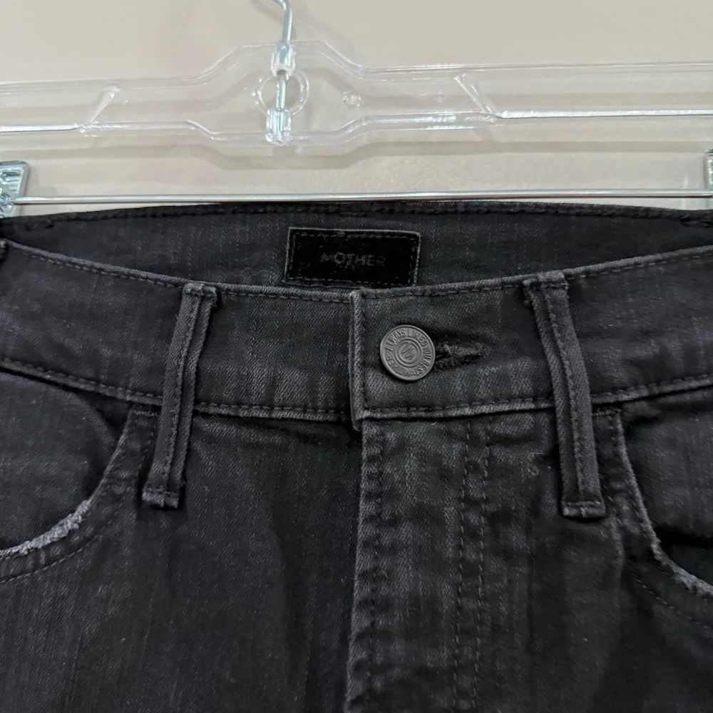 Mother Jeans The Hustler Ankle Fray in Not Guilty